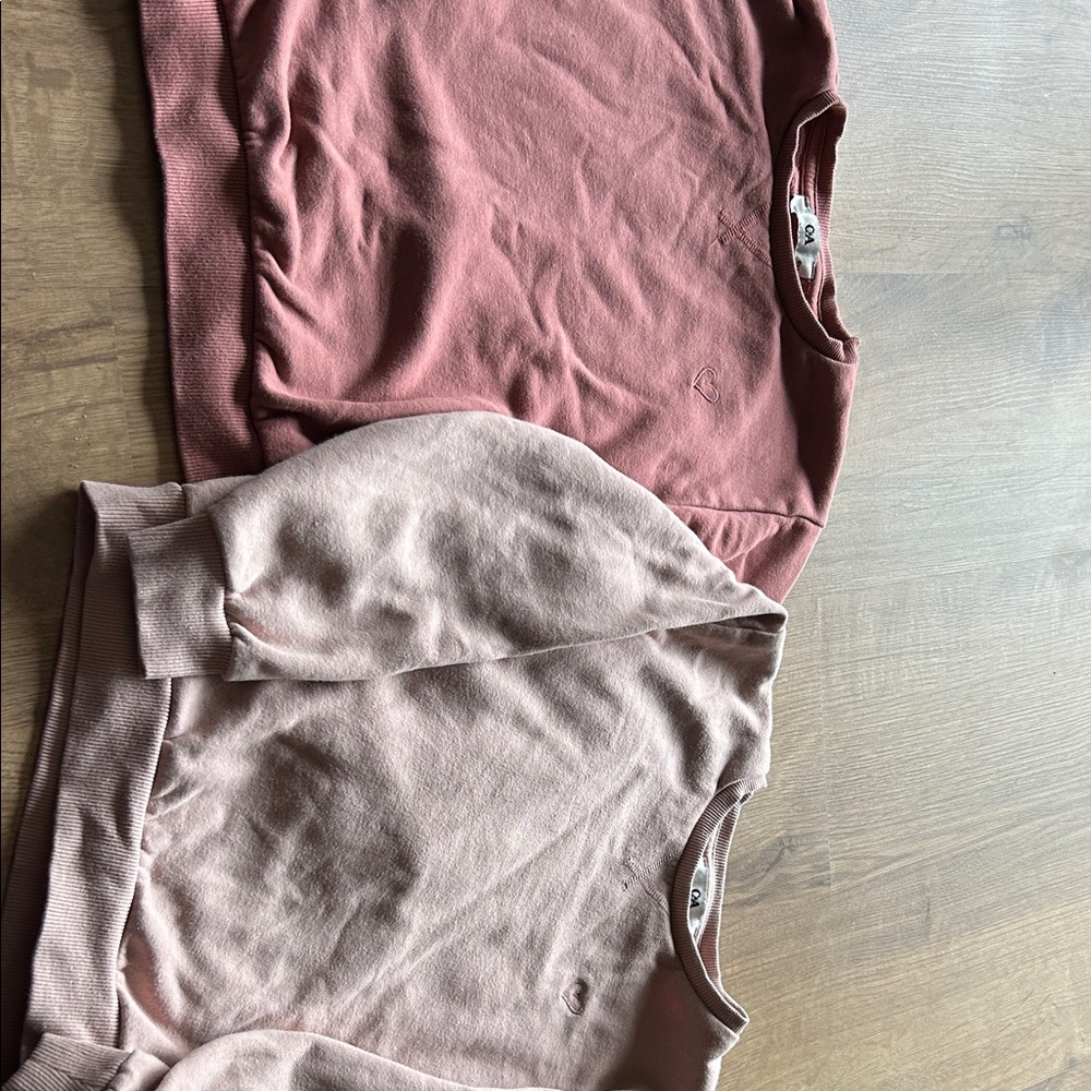 Set of Two Pink Sweatshirts